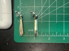 Calvin Begay Turquoise Inlay Dangle Earrings Native American Sterling Silver #8