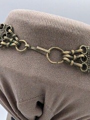 Vintage Semi Precious Stones Metal Choker Necklace