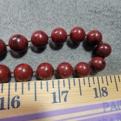 Vintage Sarah Coventry Necklace Clip On Earrings Set Red Lucite Beaded