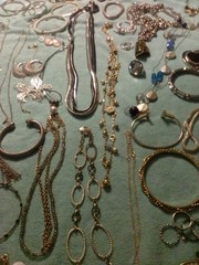 Junk Drawer Lot Vintage Estate 3.9 Lbs All Wearable