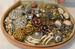 Vintage Earrings Large Lot WEISS CORO COVENTRY MONET Rhinestones 16 Pairs