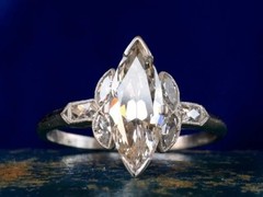 Art Deco Antique 3.60 Ct Diamond Vintage Engagement Ring 925 Sterling Silver