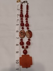 beautiful vintage Southwestern polished Colorful multi-stone Beaded necklace