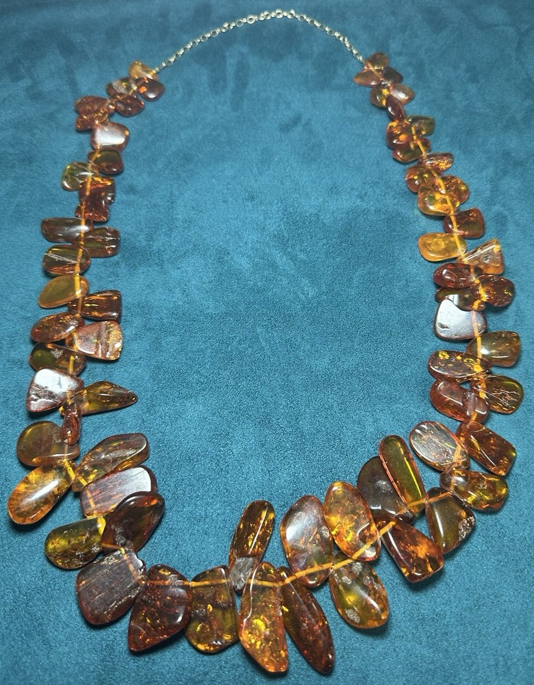 Huge Vintage Amber Necklace 121.9 Grams