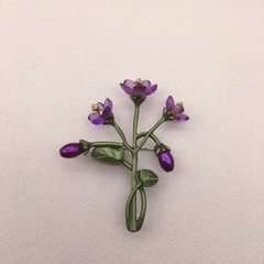 Vintage Green Color Plant Pearls Brooch Pin Flower Brooch For Women Jewelry Gift