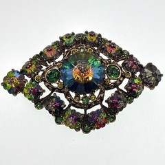 Vintage Watermelon Ravioli Brooch