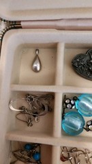 Vintage Antique Estate Jewelry & Box Assorted Materials Few Silver 925 & Murano