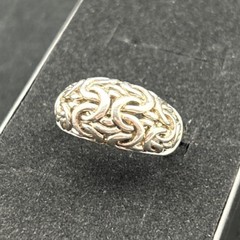 925 Sterling Silver Vintage Byzantine Ring – Size 7.75 – Free Ship!