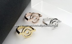 Sally’s Quality 100% Copper Scarf Ring Circle Buckles Brooch For Silk Scarves