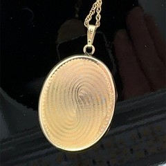 24 Inch 12K Gold Filled Picture Locket Necklace