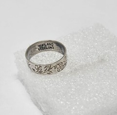 VINTAGE STERLING SILVER RING .925 ESTATE FIND 9.6 GRAMS