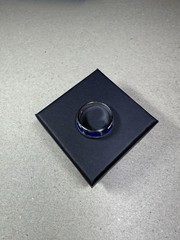 Stunning Vintage High Polish Flush Lapis Lazuli Blue Gemstone Ring Sz 7