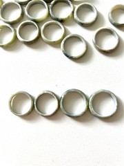 65pcs Vintage Natural Jade Rings Unpolished Assorted Sizes 6 – 8
