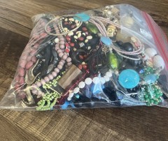 Vintage Costume Jewelry 4lbs 10oz Bag Many Wearable Or Re-Purpose for Crafting