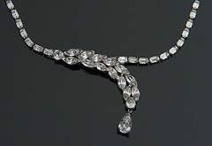 Jomaz Joseph Mazer Vintage Rhinestone Necklace Signed