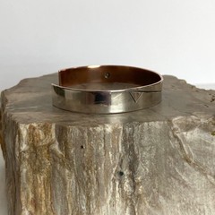 VTG Stuart Nye Sterling Silver 925 Copper Embossed Cuff Bracelet 6.75″