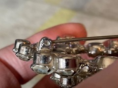 Vintage Verified Juliana by D&E Clear Rhinestone Brooch #8733