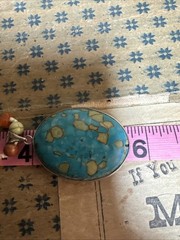 Bohemian Natural Stone Gem Pendant Necklace Turquoise Pendant ￼