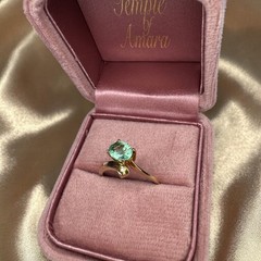 10K Gold Natural Colombian Emerald & Diamond Ring Size 8 -1cttw Bypass Ring 2.2g