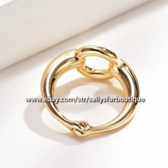 Sally’s Quality 100% Copper Scarf Ring Circle Buckles Brooch For Silk Scarves