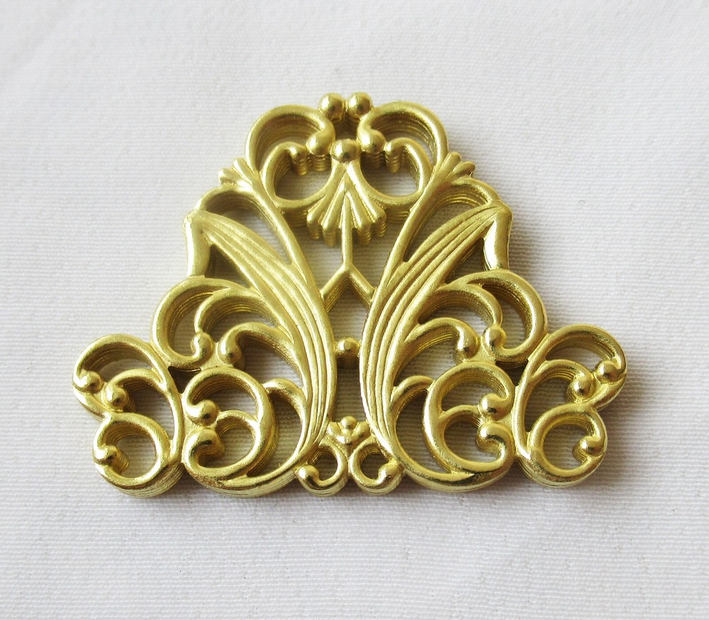 30pcs Brass Filigree 29x37mm Stamping Findings DIY Jewelry Accessory Supplies