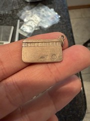 Vintage 925 Sterling Silver Credit Card Charm Charge It Pendant 4.9gr W/ Loop