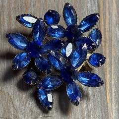 Lot Of Three Vintage Mid-Century Brooches.