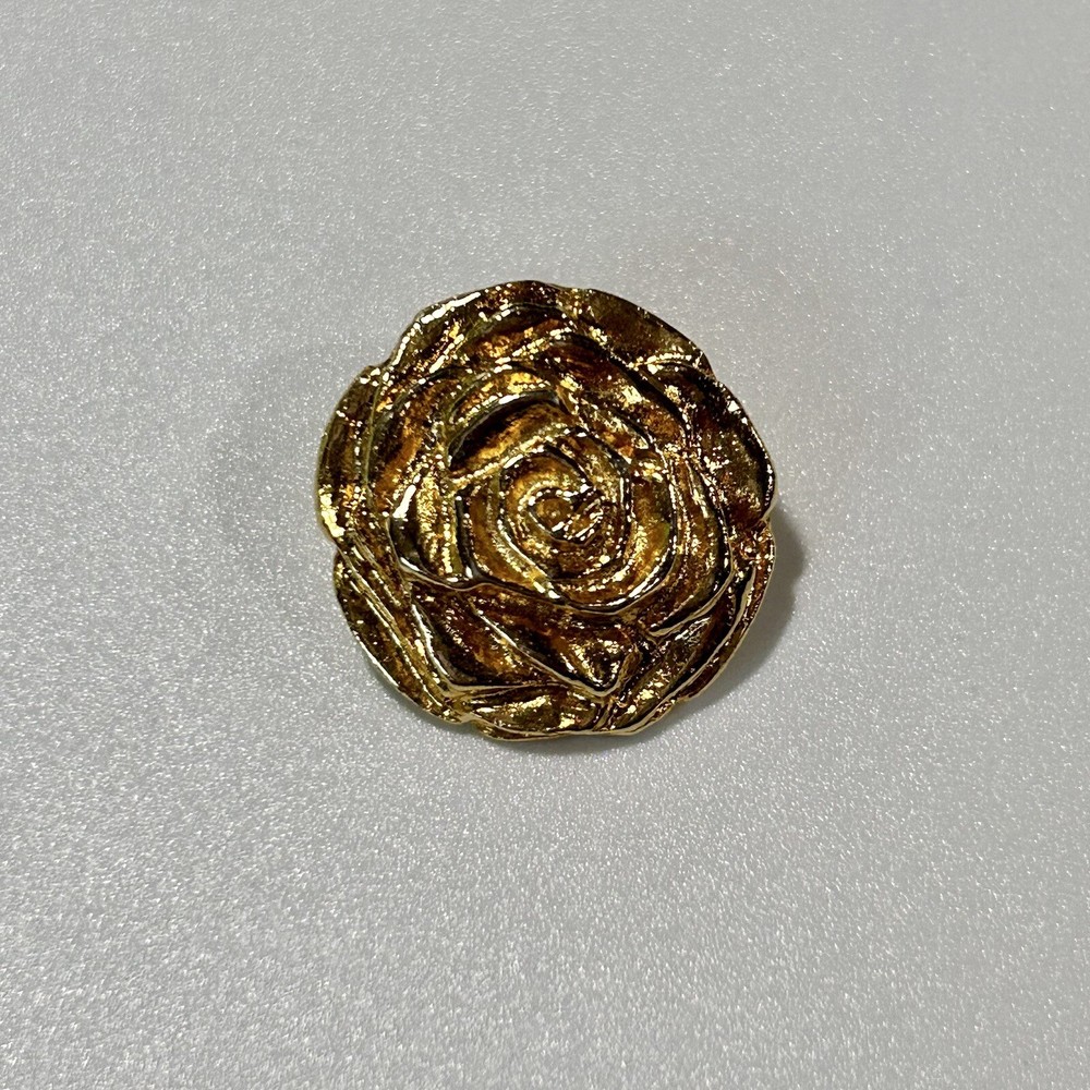 Vintage Mother’s Day Rose Pin Gold Tone Flower Gift Mom Holiday Special Occasion