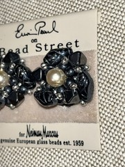 ERWIN PEARL Genuine European Glass Clip On Earrings For Neiman Marcus
