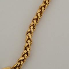 Vintage Mario Valentino Gold Plated Chain Necklace 15 Inch Thick Chocker