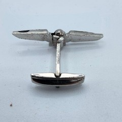 Vintage Ford Thunderbird Emblem Cuff Links 1958-59 Silver Tone Chrome