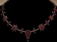 Vintage Bohemian Garnet Necklace