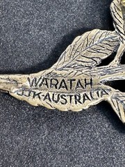 Vintage JJK AUSTRALIAN WARATAH FLOWER Brooch