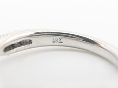 Designer $5000 1.50ct OVAL PEAR CUT Natural Diamond 18k White Gold Wedding Ring