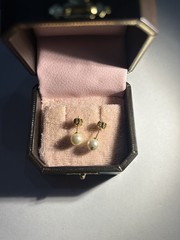 Juicy Couture Vintage White Pearl Earrings Set STUDS Y2K Era