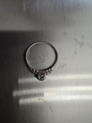 Vintage Estate Diamond Platinum Engagement Ring (10 irid plat ring) Size 8.5