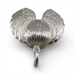 Small Sterling Silver Angel Christmas Ornament or Pendant for Necklace Vintage
