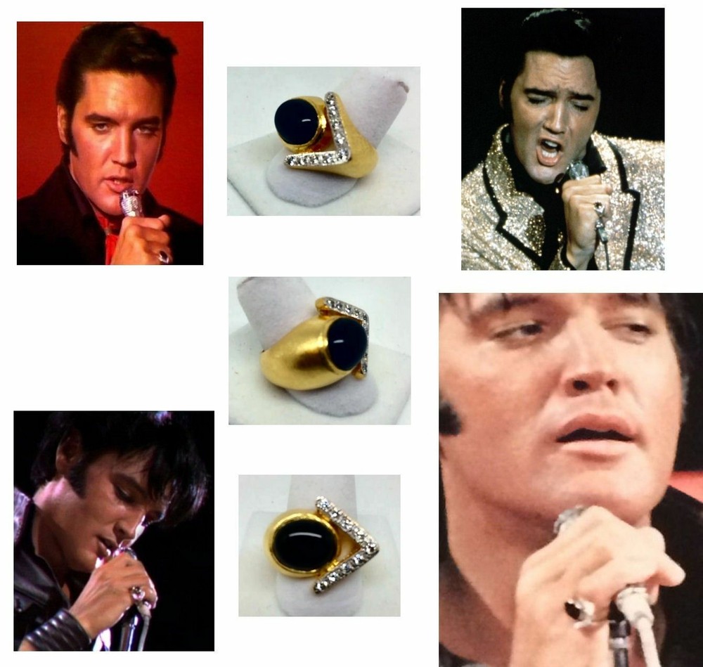 ELVIS 1968 COME BACK SPECIAL LEATHER SUIT RING CUSTOM MADE