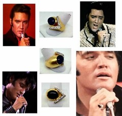 ELVIS 1968 COME BACK SPECIAL LEATHER SUIT RING CUSTOM MADE