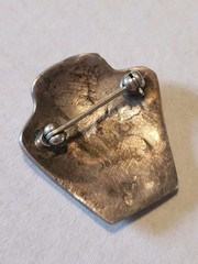 Sterling Silver Vintage Dark Tone Detail Brooch Pin