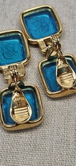 Rare Vintage Goldtone Monet Intaglio Roman Soldier Cameo Clip On Earrings…
