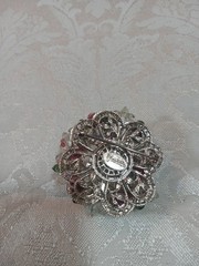 Vintage 1960’s Floral Parure Signed Vendome. This Is A Set of 5 Pieces. As Shown
