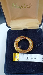 Vintage Napier Brooch Gold Tone Love Knot 1.25″ In Box