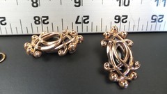 VINTAGE PARURE COPPER copyrightRENOIR SIGNED NECKLACE BRACELET AND EARRINGS SET