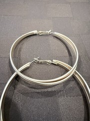 Vintage Gold Tone Large Hoop Earrings MultiPack – Lot of 3 Pairs