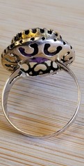 10k yellow gold Amethyst ring