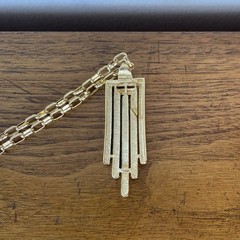 VTG Designer Gold Tone Necklace by Monet 60’s 70’s MCM Fashion Costume Jewelry