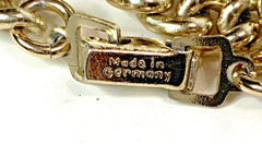 Vintage Necklace Goldtone Chainlink Made in Germany Opera Length 56″ Lightweight