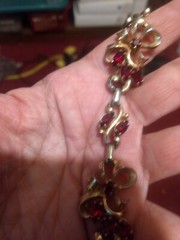 Barclay red cabochon Barclay bracelet