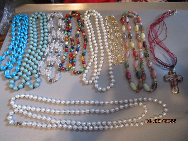 Choice vintage costume jewelry necklaces